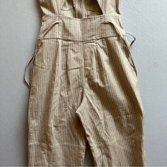 Tularosa Revolve Nora Jumpsuit in Almond Stripe Sz S - Picture 9 of 15